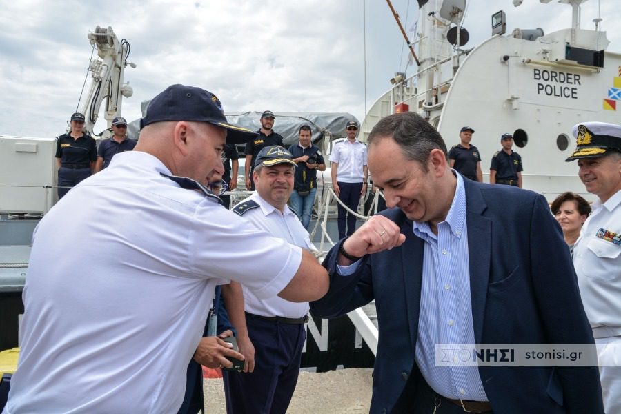 Ο υπουργός Ναυτιλίας Γιάννης Πλακιωτάκης στη Λέσβο