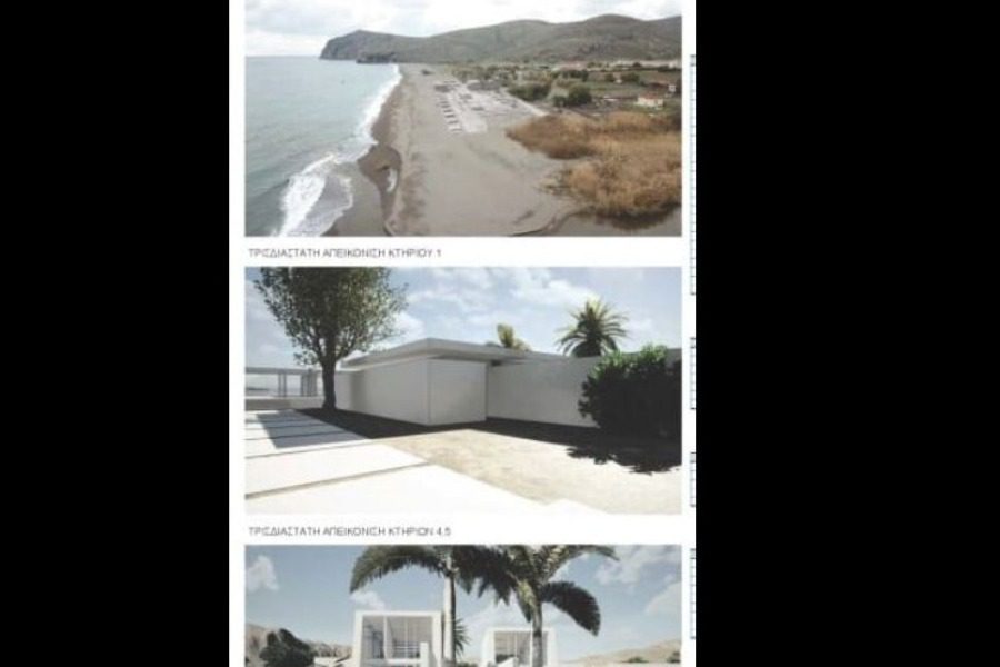 Τουριστικές κατοικίες, μπαρ, πισίνα και γήπεδο πάνω στην παραλία της Ερεσού; 