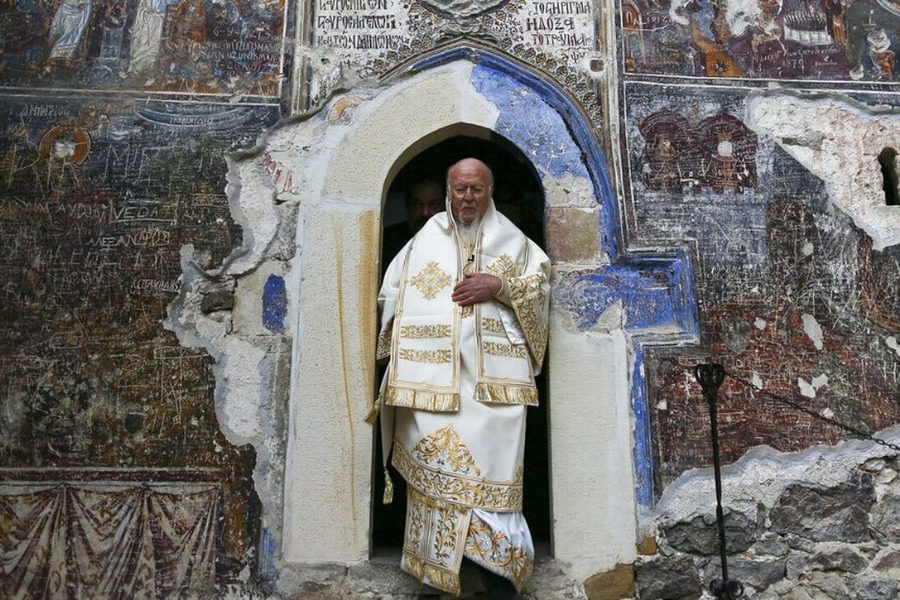 Θεία λειτουργία στην Παναγία Σουμελά από τον Οικουμενικό Πατριάρχη