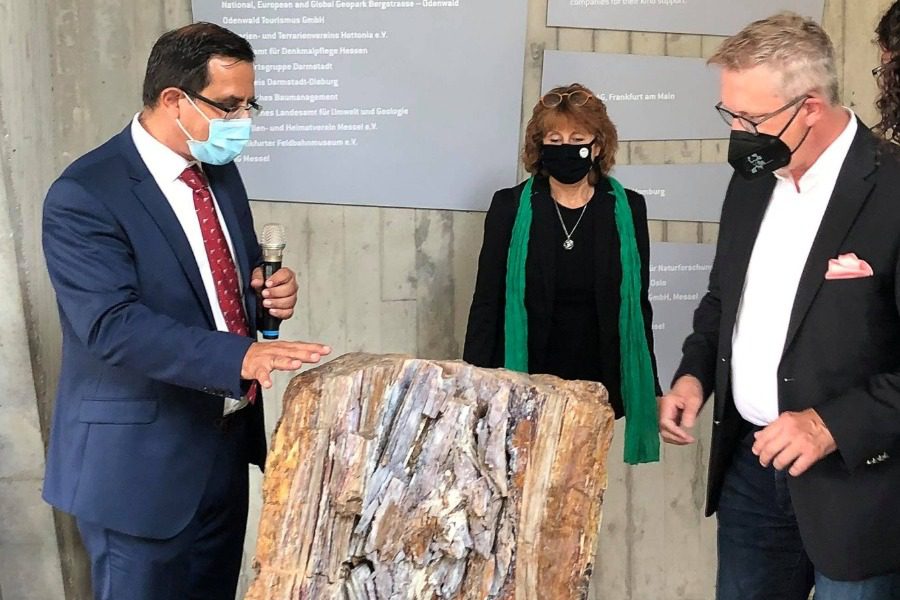 Λαμπρά εγκαίνια για την έκθεση του Απολιθωμένου Δάσους στη Φρανκφούρτη