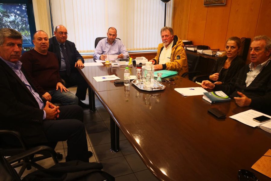 Συνάντηση Βέρρου με τον υφυπουργό Υποδομών Καραγιάννη