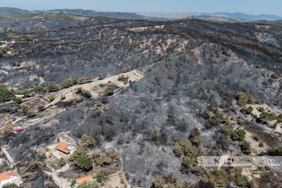 Στήριξη του Πολιχνίτου μετά την πυρκαγιά ζητά η Δυτική Λέσβος 