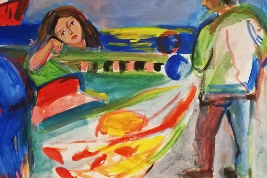 Έκθεση ζωγραφικής της Σαπφώς Βογιατζή στη μαρίνα Μυτιλήνης 