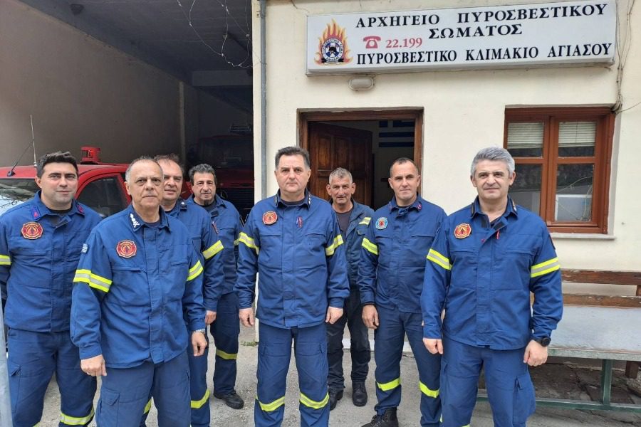 Επίσκεψη του Συντονιστή της Πυροσβεστικής Αιγαίου και Κρήτης σε Λέσβο και Χίο 
