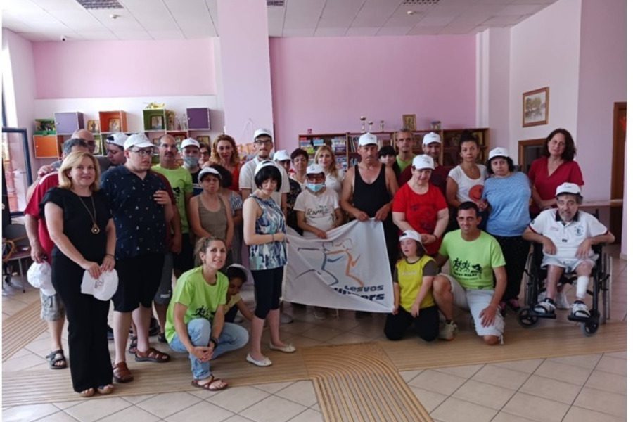 To κέντρο «Κυψέλη» επισκέφθηκε ο Σύλλογος Lesvos Runners